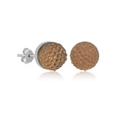 Boucles d'oreilles pour femme serties de cristaux argentés